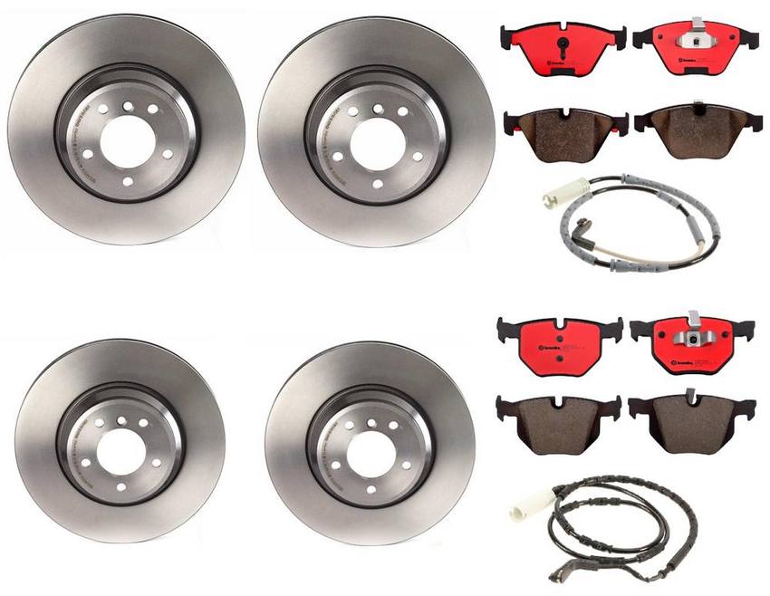 BMW Brembo Brake Kit - Pads &  Rotors Front and Rear (348mm/336mm) (Ceramic) 34356789445 - Brembo 1591685KIT